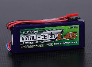 Batterie réception 6.6v (1450mA) LiFe 80gr