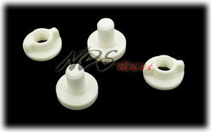 Vis plastique pour aileron (Blanc)